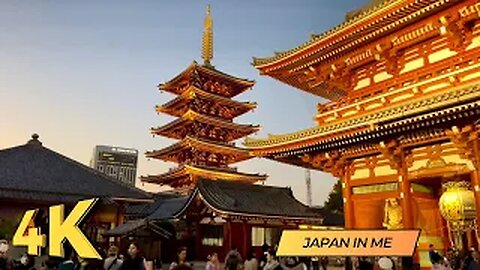 Tokyo Walk ~ Exploring Asakusa Sensoji Temple Streets[4K]