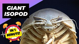 Giant Isopod - In 1 Minute! 🪳 The Giant Cockroach Of The Sea | 1 Minute Animals