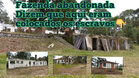 Fazenda abandonada em Guaíba/RS dizem que escravos eram colocados nessas repartições