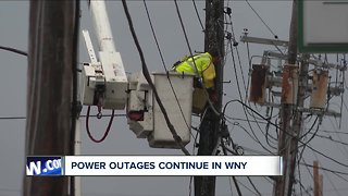 Power outages continue in Western New York