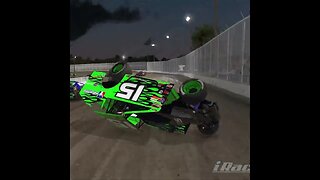 Massive Crashes In Iracing Dirt 358 Modified Mayhem!