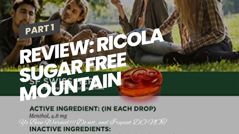 Review: Ricola Sugar Free Mountain Herb Cough Suppressant with Stevia Extract, 19 Drops