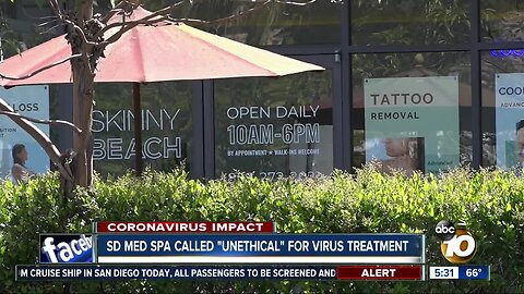 Accusations of "unethical" COVID-19 treatment at local medical spa