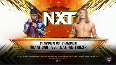 NXT Heatwave 2023 Nathan Frazer vs Noam Dar Heritage Cup Rules match for NXT Heritage Cup