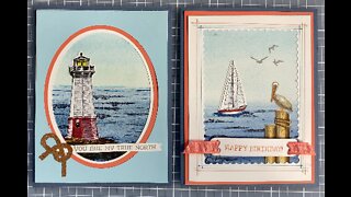 Create Realistic Ocean Backdrop for Card Making