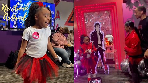 Robert & Toya's Daughter Reign Shows Off Her Michael Jackson Moves At Her 6th B-Day Party! 🕺🏾