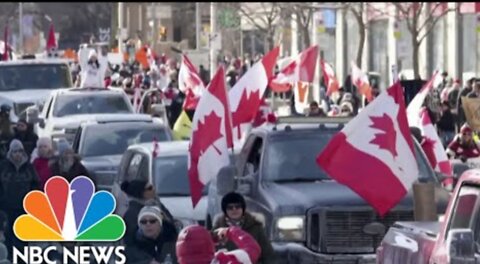 State Of Emergency In Ottawa As Truckers Protest Covid Vaccine Mandate