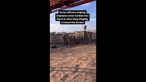 Military helps illegals gain entry into the USA. Treason.