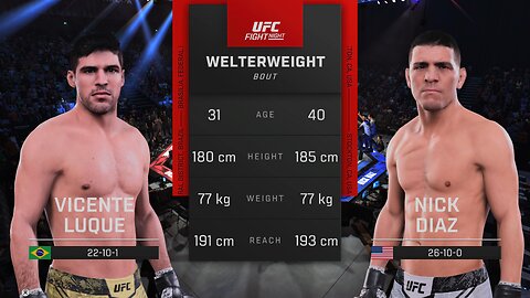 Vincent Luque Vs Nick Diaz UFC Fight Night Welterweight Prediction