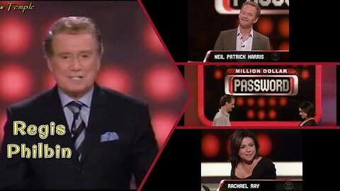 Regis Philbin | Million Dollar Password Premiere (6-1-08)| Neil Patrick Harris, Rachel Ray/