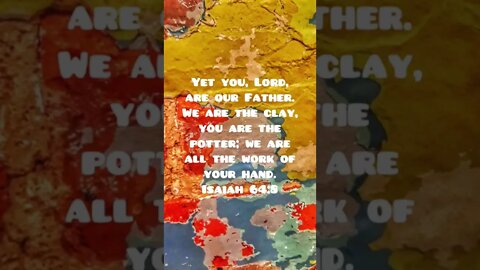Isaiah 64:8 #Isaiah #clay #potter #pottery #father #Lord #Christians #bibleverse #shorts