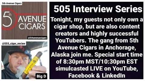 Interview with YouTube Superstars @5thavenuecigars50