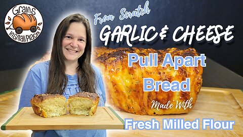 Garlic & Cheese Pull Apart Bread - FMF | Compound Butter From Scratch In The Ankarsrum Mixer