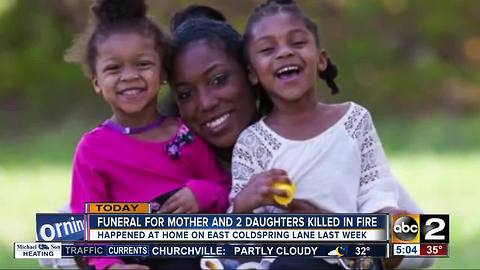 Funeral held for mother, two daughters that died in Baltimore house fire