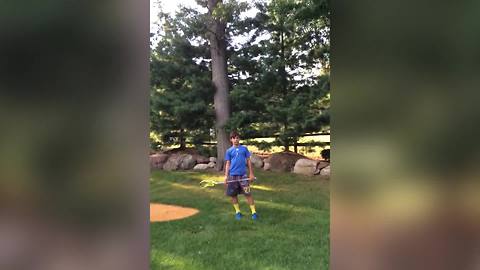 How Not To Play Lacrosse In A Backyard