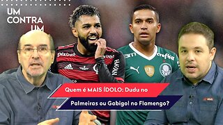 "Eu NÃO QUERO MINIMIZAR o Gabigol no Flamengo, mas o Dudu no Palmeiras..." OLHA esse DEBATE!