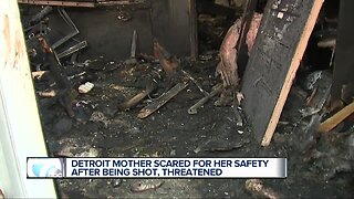 Detroit mother scared for her safety after being shot, threatened
