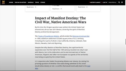 MANIFEST DESTINY AND SLAVERY IN THE WESTERN UNITED STATES