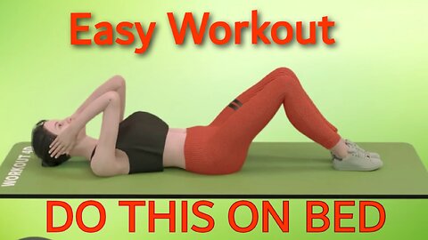 SIMPLE WORKOUT ON BED || EASY EXERCISE FOR LAZY PEOPLE || THIGHS AND BELLY WORKOUT