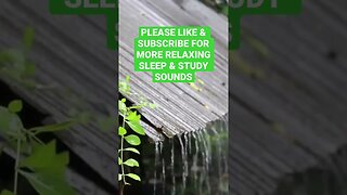 Sleep Hypnosis with Thunder & Rainfall Sound #shorts #rainfall #sleepsounds #short #shortvideo #roof