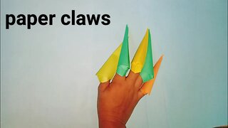 How to make origami HALLOWEEN CLAWS [ Halloween origami ]