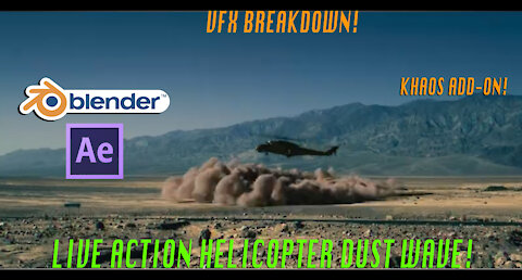 Live Action Helicopter Landing in Blender 3d: Scene/compositing Breakdown Ft. KHAOS add-on