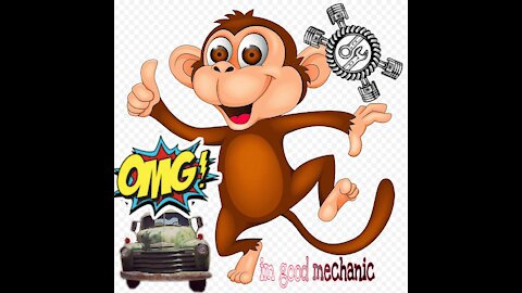 Video for fans of laughter | A monkey is a good mechanic