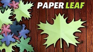 DIY Autumn Leaves | How to Make Maple Leaves with Paper | Maple Leaf Cutting | Fall Leaf from Paper