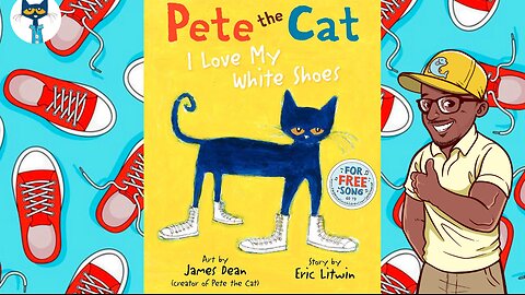 👓Read with Mr. Phishy! |🐈‍⬛Pete The Cat I Love My White Shoes | 🎶Animation & Music