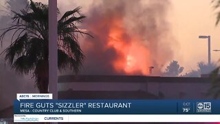 Mesa Sizzler restaurant catches fire