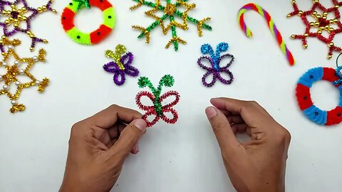 Pipe Cleaner Crafts | Chenille Wire Butterfly Making Very Easy