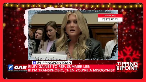 Riley Gaines to Democrat Rep.: If I'm Transphobic, Then You're a Misogynist | TIPPING POINT 🎁