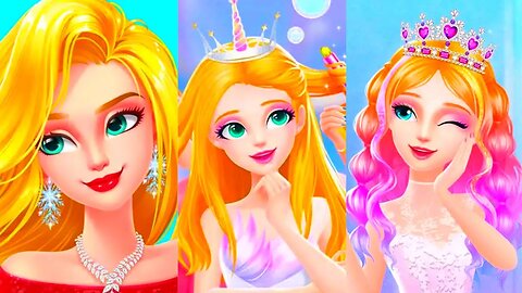 Princess dream hair salon/princess hair salon/dressup game/girl games/new game 2023 @TLPLAYZYT