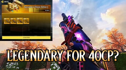 Legendary Gun for just 40 CP? | Gunrunner's Choice Edition 1, Cod Mobile