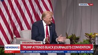 Trump interview Chicago live @NABJ responses about Kamala being Indian not black