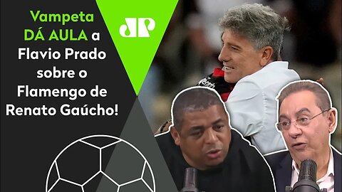 "VOCÊ ACHA que o Flamengo do Renato NÃO É TREINADO?" Vampeta DÁ AULA a Flavio Prado!