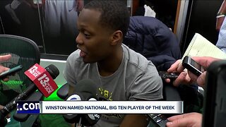 Cassius Winston is national player of the week after 32-point performance vs. Michigan