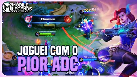 USEI O PIOR ADC DO BANGAS NA JUNGLE!! DEU BOM?? | MLBB