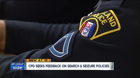 Cleveland police seeks feedback on search and seizure policies