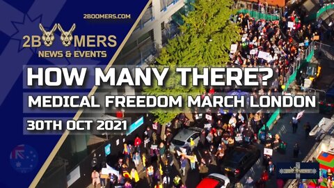 HOW MANY AT THE MEDICAL FREEDOM MARCH IN LONDON - 30TH OCTOBER 2021