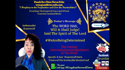 The WORD HAS, Will and Shall Judge! Said The Spirit of The Lord #WeAreBeingDetermined