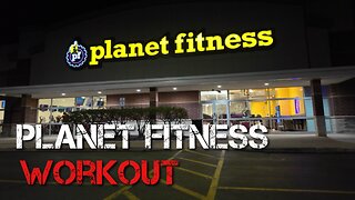 Working out at planet fitness