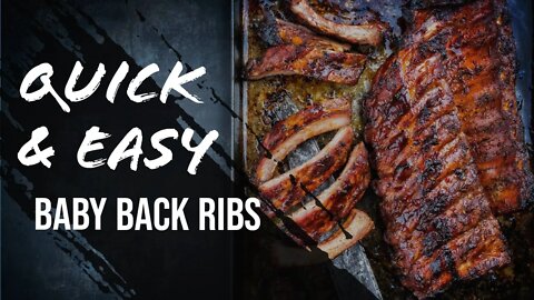 Baby Back Ribs Recipe, Smoked, Tender, Homemade BBQ Sauce #ribs
