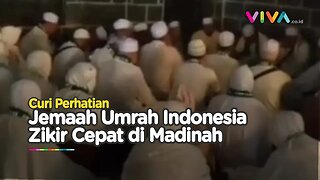 Jemaah Umrah Indonesia Zikir Ngebut di Madinah Jadi Pusat Perhatian