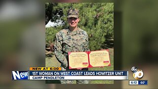 First Female Howitzer Section Chief on West Coast