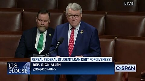 Congressman Allen Deliver Floor Remarks on President Biden's Student Loan Transfer Scheme