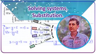 Solving systems of linear equations. Substitution method.