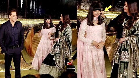 Aishwarya Rai with daughter Aradhya Bachchan at Nita Mukesh Ambani Cultural Centre