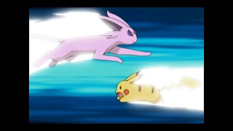 Pikachu vs. Espeon! | Pokémon: Battle Frontier | English | Animation