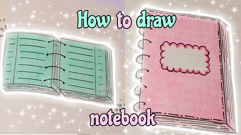 Step by step how to draw notebook/decorate project file/simple designs andborders